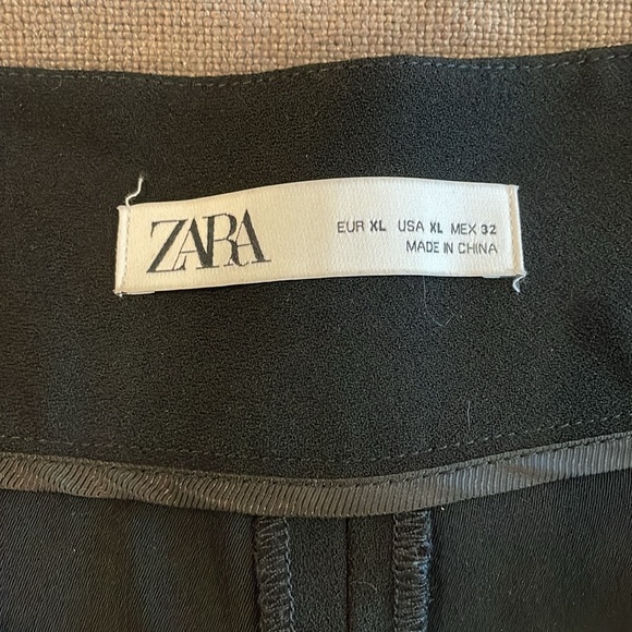 Zara Wide Leg Cropped Pant Size XL - Picture 5 of 10